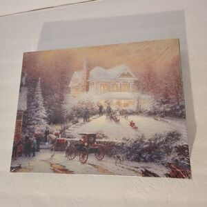Thomas Kinkade Victorian Christmas II 500 pc Puzzle Sealed Vintage 1996
